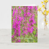 私の翼を広げて飛ぶ：おめでとう カード (黄色い花)