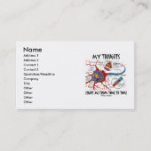 私の考えは時々私から逃れる(ニューロン) 名刺 (正面)