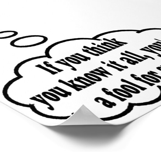 私の考えは正確に！ ポスター (角)