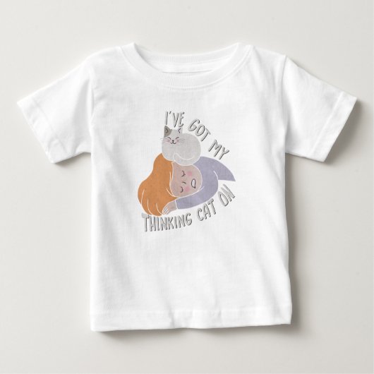 私の考える猫 ベビーTシャツ (正面)
