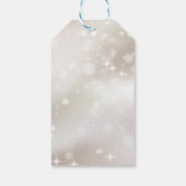 私の考えグレーお祝いの人生のロウソク ギフトタグ (裏面)