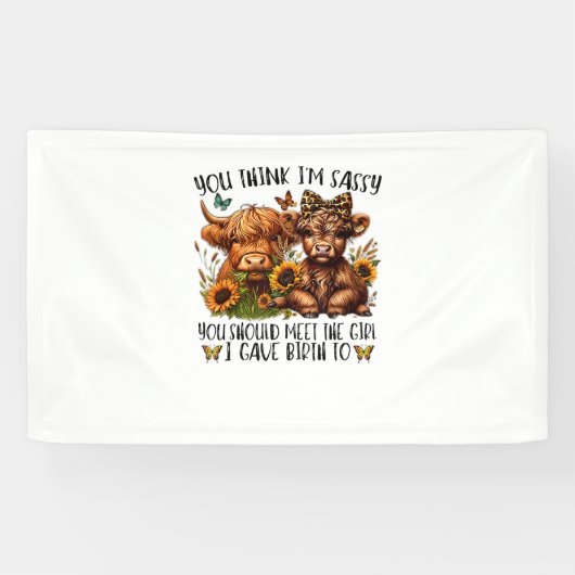 私の考え女の子に会った方が嬉しい 横断幕 (横)