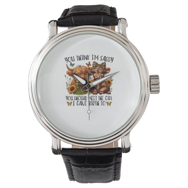 私の考え女の子に会った方が嬉しい 腕時計 (正面)