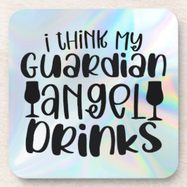 私の考え守護天使が飲む コースター