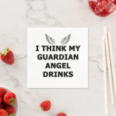 私の考え守護天使が飲む スタンダードカクテルナプキン (インサイチュ)