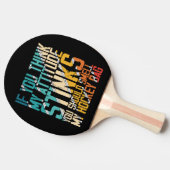 私の考え態度は、私のホッケーバッグの臭い 卓球ラケット (横)