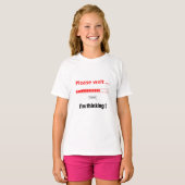 私の考え文字パーソナライズされたモダン Tシャツ (正面フル)