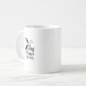 私の考え犬はカッコいい コーヒーマグカップ (正面左)