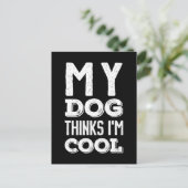 私の考え犬はカッコいい ポストカード (スタンド正面)