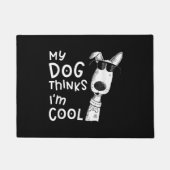 私の考え犬は犬クール好きだ ドアマット (正面)