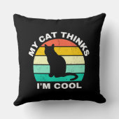 私の考え猫はカッコいい クッション (裏面)