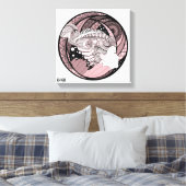 私の考え。抽象芸術のグラフィックス キャンバスプリント (インサイチュ (寝室))