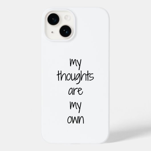 私の考え iPhoneケース Case-Mate iPhoneケース (裏面)