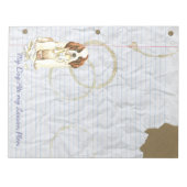 私の聖バーナード食べ私のレッスンプラン ノートパッド (正面)