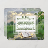 『私の聖書』日の光に照らされたキリスト教の詩 シーズンカード (正面/裏面)