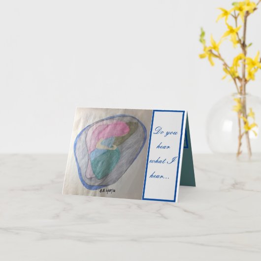 私の聞いたことを聞いているか彼は我々に善をもたらすだろう カード (黄色い花)