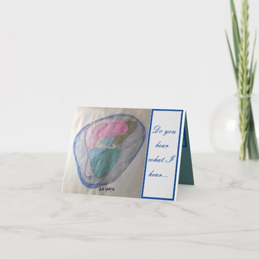 私の聞いたことを聞いているか彼は我々に善をもたらすだろう カード (正面)