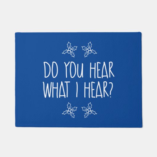 私の聞いた事を聞くか  ドアマット (正面)