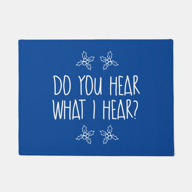 私の聞いた事を聞くか  ドアマット (正面)