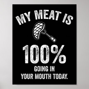 私の肉は今日Bbの100%あなたの口に入おもしろいる ポスター