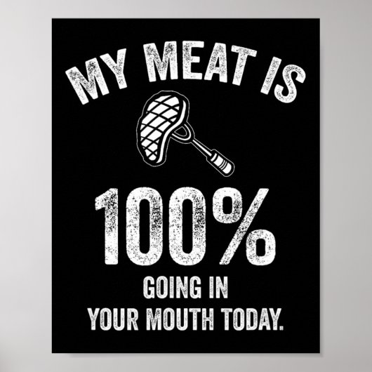 私の肉は今日Bbの100%あなたの口に入おもしろいる ポスター (正面)