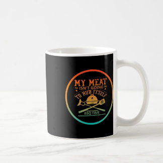 私の肉はBbq時間Bを擦り合わせないおもしろい コーヒーマグカップ