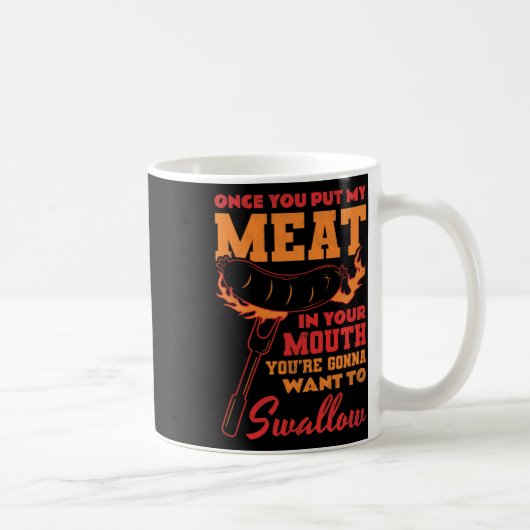 私の肉を口に入れたら コーヒーマグカップ (右)