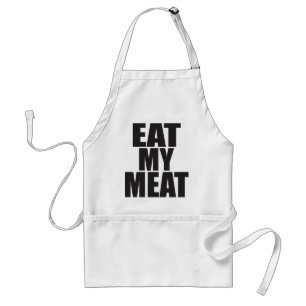 私の肉-エプロン--を食べて下さい スタンダードエプロン