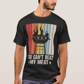 私の肉BBQをビートできない Tシャツ
