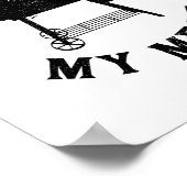 私の肉BbqグリリングシェフGriをビートできおもしろいない ポスター (角)