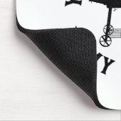 私の肉BbqグリリングシェフGriをビートできおもしろいない マウスパッド (コーナー)