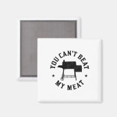 私の肉BbqグリリングシェフGriをビートできおもしろいない マグネット (正面/裏面)
