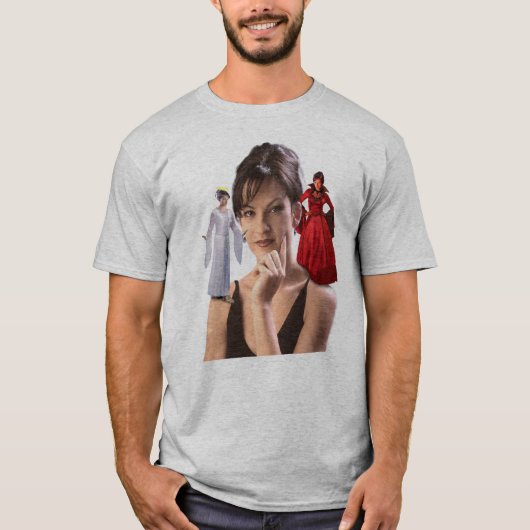 私の肩の天使そして悪魔 Tシャツ (正面)