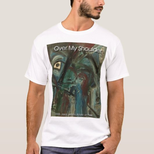 私の肩越しに Tシャツ (正面)