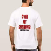 私の肩越しに Tシャツ (裏面)