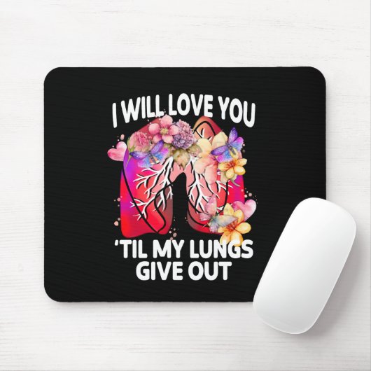 私の肺が消えるまで愛与えしてくれるフローラおもしろい マウスパッド (マウス)