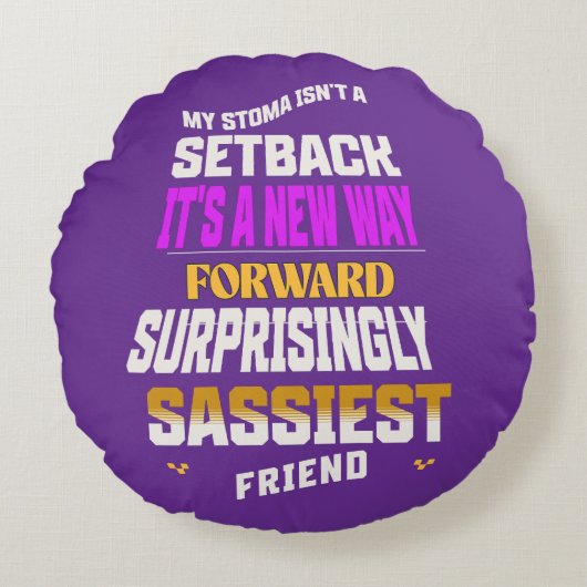 私の胃はセットバックではない ラウンドクッション (正面)