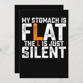 私の胃は平らだLは静か 招待状 (正面/裏面)