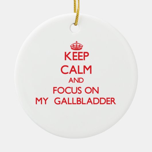 私の胆嚢の平静そして焦点を保って下さい セラミックオーナメント (正面)