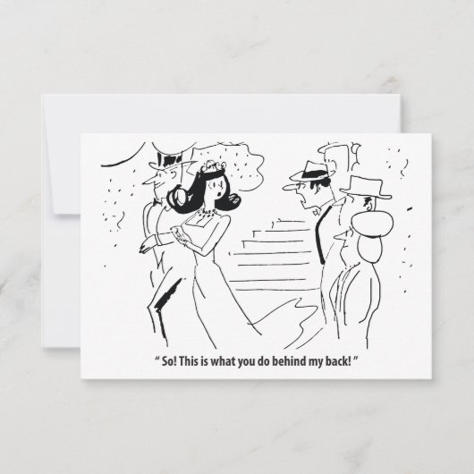 私の背後であなたがやっていることって、面白いよね。 セーブザデート (正面)