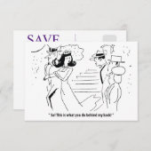 私の背後でやっていること、面白いね セーブザデート (正面/裏面)