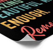 私の背後にある人の問題あなた自身を愛する心 ポスター (角)