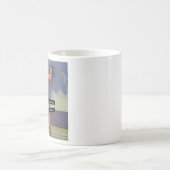 私の背後にある私のヴィンテージ コーヒーマグカップ (中央)