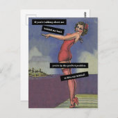 私の背後にある私のヴィンテージ ポストカード (正面/裏面)