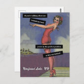 私の背後にある私のヴィンテージ ポストカード (正面/裏面)