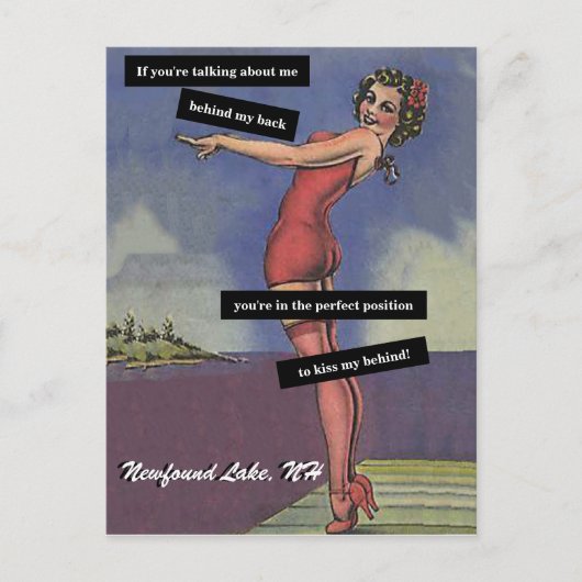 私の背後にある私のヴィンテージ ポストカード (正面)