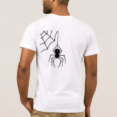 私の背部Tシャツのくも Tシャツ (裏面)