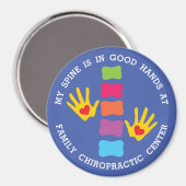 私の背骨は良い手にあるカスタムカイロプラクティック マグネット (正面/裏面)
