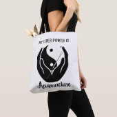 私の能すごい力は鍼トート トートバッグ (クローズアップ)