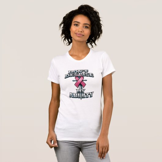 私の能力をバカにしないで Tシャツ (正面フル)